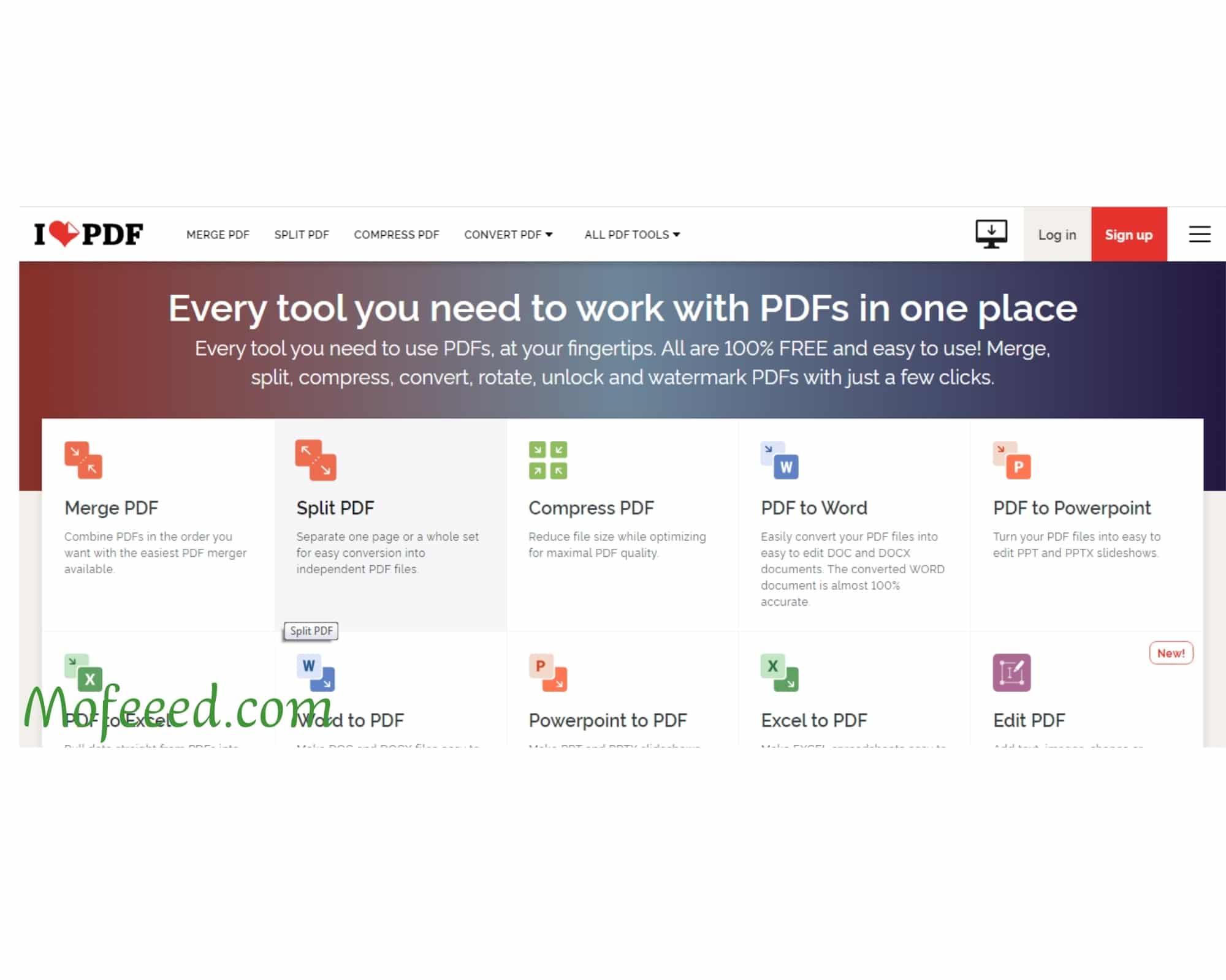 ilovepdf، افضل برنامج لدمج ملفات PDF