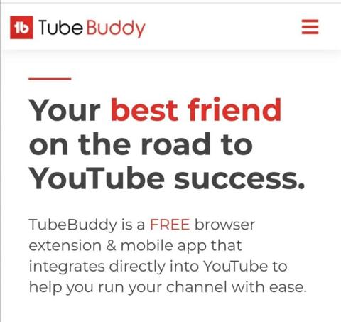 موقع TubeBuddy