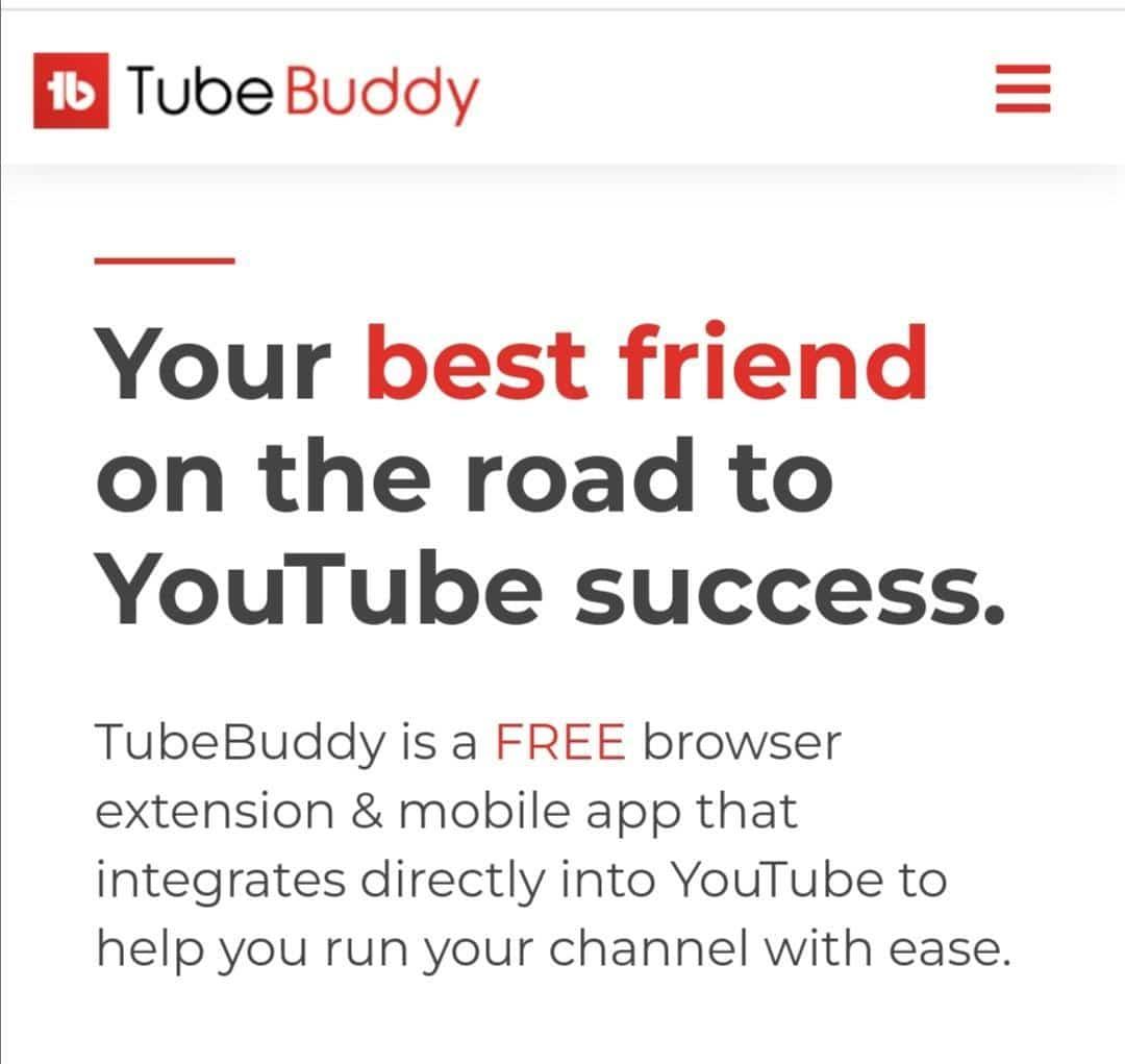 موقع TubeBuddy