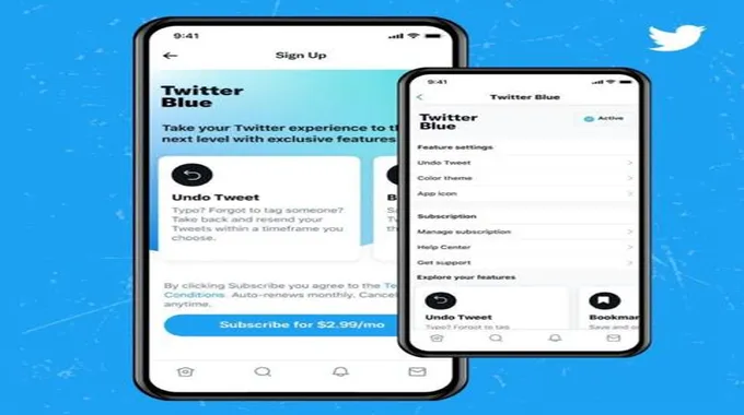 مميزات خدمة تويتر بلو Twitter Blue من تويتر